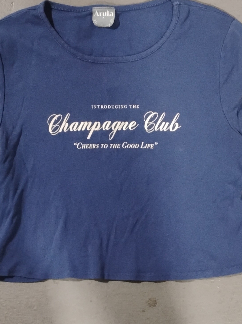 Champagne Navy 'Champagne Club' Short-Sleeve Tee